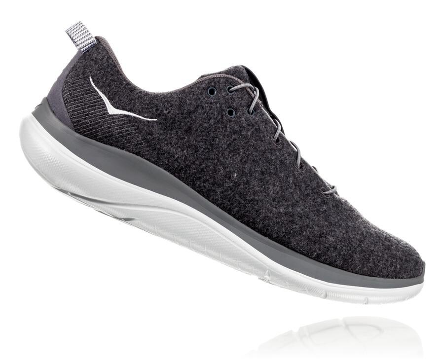 Hoka One One Tenisky Panske Siva - Hupana Flow Wool - 18472-QRNB